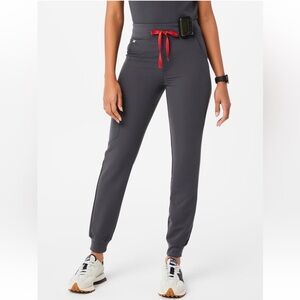 Zamora High waisted Large petite charcoal figs joggers